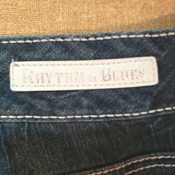 Rhythm in Blues Women's Denim Capri Jeans Size 14 - Picture 6 of 9